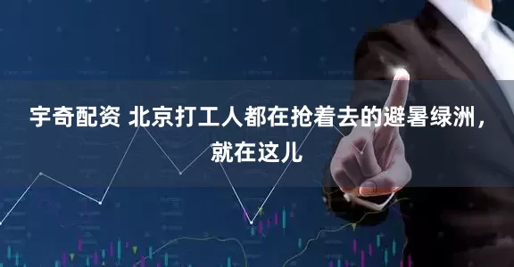 宇奇配资 北京打工人都在抢着去的避暑绿洲，就在这儿